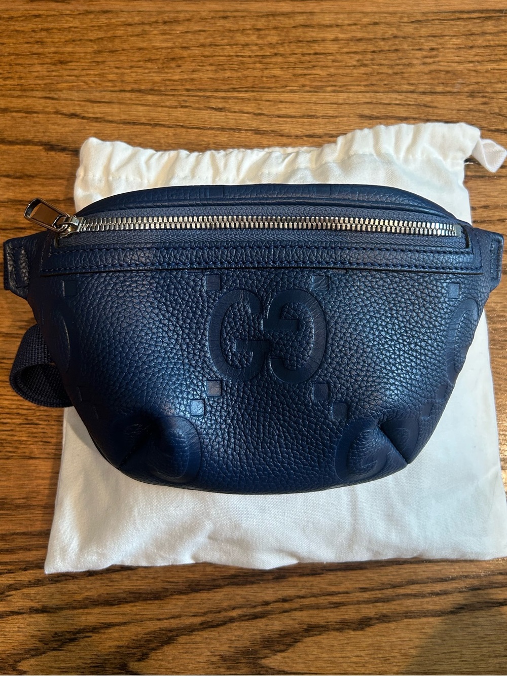 Gucci Navy Blue Crossbody Belt Bag